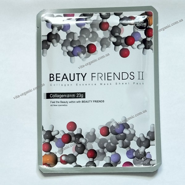 Маска тканевая для лица с коллагеном Beauty Friends